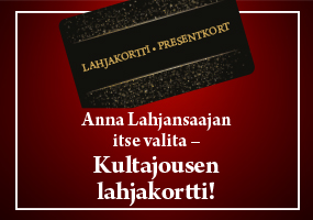 Tilaa lahjakortti lahjaksi!